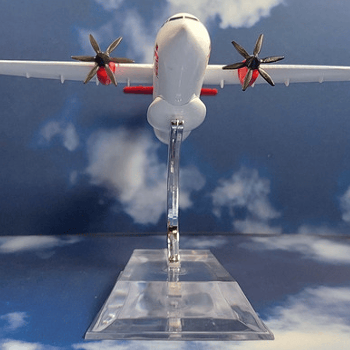 Avión Atr 600 ,avianca  Escala 1/400, 16cm Con Base. 3