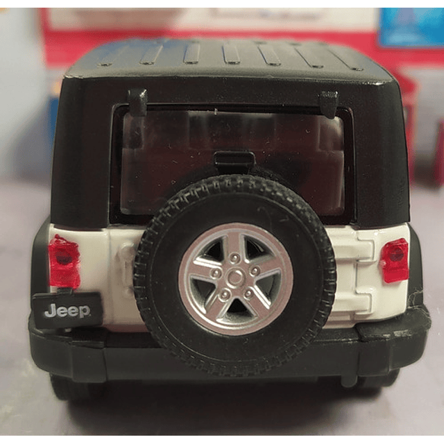 Jeep Wrangler Rubicon Blanco Escala 1/36 Marca Welly