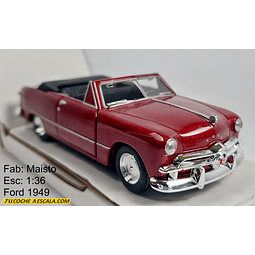 FORD 1949 CONVERTIBLE ESCALA 1/36 MARCA MAISTO
