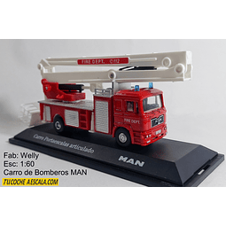 Carro de Bomberos MAN, Welly, Escala 1-60
