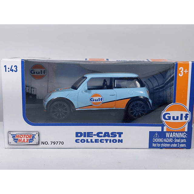 Mini Cooper gulf  Escala 1/43 marca motor max-
