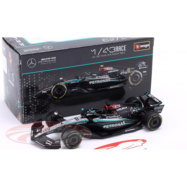 Mercedes-amg F1 W15 E RUSELL en caja de CARTON 1-43